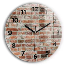 okragly-foto-zegar-szklany-scienny-do-nowoczesnych-wnetrz-cegla-mur-fi60-cm