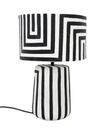 kare-lampa-stolowa-strisce-44-cm-bialo-czarna