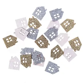 drewniane-brokatowe-domki-dwustronne-17-x-22-cm-21szt-zloty-srebrny-bialy