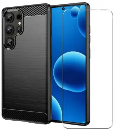 etui-do-samsung-galaxy-s25-ultra-pancerne-carbon-case-szklo-ochronne-9h