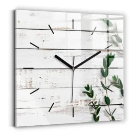 zegar-szklany-scienny-do-salonu-z-nadrukiem-drewniane-jasne-deski-30x30-cm