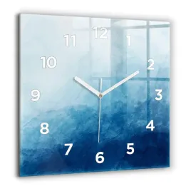 minimalistyczny-kwadratowy-zegar-szklany-scienny-abstrakcja-woda-60x60-cm
