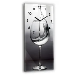 zegar-szklany-scienny-do-biura-ze-stylowym-nadrukiem-lampka-wina-30x60-cm
