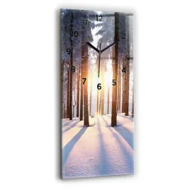 nowoczesny-zegar-szklany-na-sciane-z-nadrukiem-zachod-slonca-las-30x60-cm