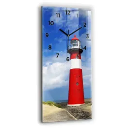 minimalistyczny-pionowy-foto-zegar-szklany-scienny-latarnia-morska-30x60-cm