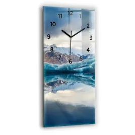 zegar-szklany-nowoczesny-z-nadrukiem-jezioro-jokulsarlon-islandia-30x60-cm