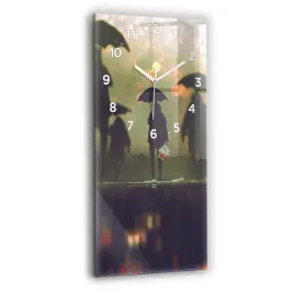 zegar-szklany-do-kuchni-ze-stylowym-nadrukiem-ludzie-z-parasolami-30x60-cm