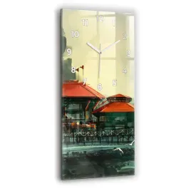 elegancki-pionowy-zegar-szklany-na-sciane-z-grafika-wioska-rybacka-30x60-cm