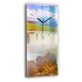 zegar-szklany-do-kuchni-ze-stylowym-nadrukiem-godafoss-na-islandii-30x60-cm