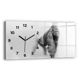 poziomy-zegar-szklany-scienny-do-salonu-kolekcja-sztuki-zwierzat-60x30-cm