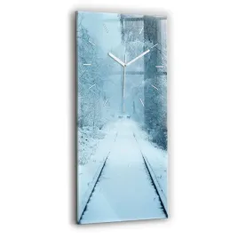 designerski-pionowy-foto-zegar-szklany-do-wnetrz-sarny-na-torach-30x60-cm