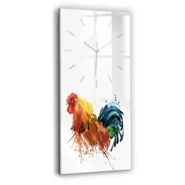 pionowy-zegar-szklany-ozdobny-ze-stylowym-nadrukiem-kolorowy-kogut-30x60-cm