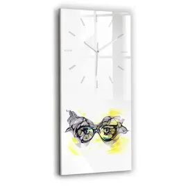 dekoracyjny-pionowy-foto-zegar-szklany-na-sciane-oczy-w-okularach-30x60-cm