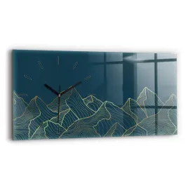 elegancki-zegar-szklany-na-sciane-ze-stylowym-nadrukiem-szkic-gor-60x30-cm