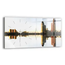 poziomy-zegar-szklany-scienny-do-salonu-ze-wzorem-miasto-nad-rzeka-60x30-cm