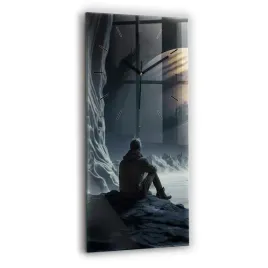 pionowy-zegar-szklany-ozdobny-ze-wzorem-czlowiek-na-tle-ksiezyca-30x60-cm