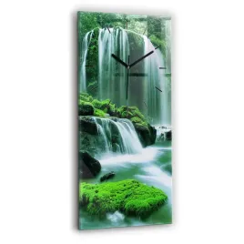 pionowy-foto-zegar-szklany-scienny-do-salonu-wodospad-wsrod-mchu-30x60-cm
