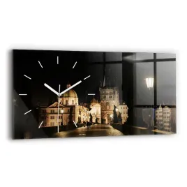 poziomy-zegar-szklany-do-sypialni-z-grafika-most-karola-w-pradze-60x30-cm
