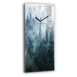 nowoczesny-foto-zegar-szklany-na-sciane-mglisty-gorski-krajobraz-30x60-cm