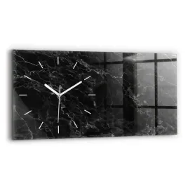 zegar-szklany-scienny-do-biura-ze-stylowym-nadrukiem-ciemny-marmur-60x30-cm