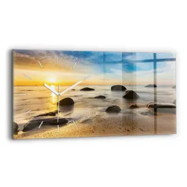 duzy-poziomy-zegar-scienny-na-sciane-wschod-slonca-morze-baltyckie-60x30-cm