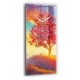 dekoracyjny-zegar-szklany-na-sciane-z-grafika-jesienny-krajobraz-30x60-cm
