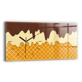 duzy-poziomy-zegar-szklany-do-mieszkania-ze-wzorem-wafelek-i-lody-60x30-cm