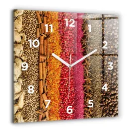 kwadratowy-zegar-szklany-scienny-do-biura-ze-wzorem-rzedy-przypraw-60x60-cm