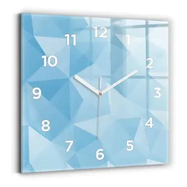 designerski-zegar-szklany-do-wnetrz-ze-wzorem-trojkaty-abstrakcja-30x30-cm