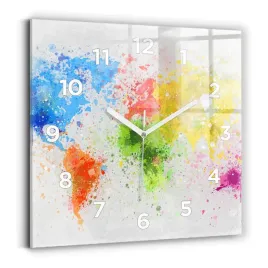 scienny-kwadratowy-zegar-szklany-ze-wzorem-mapa-swiata-na-papierze-30x30-cm