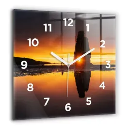duzy-zegar-szklany-do-mieszkania-z-grafika-biegacz-i-zachod-slonca-60x60-cm