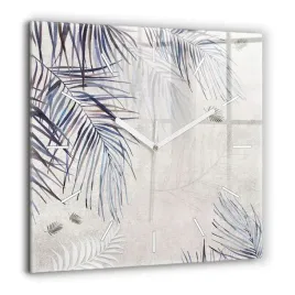kwadratowy-foto-zegar-szklany-z-wlasnym-zdjeciem-lisc-palmowy-xxl-60x60-cm