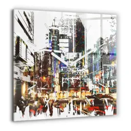 kwadratowy-zegar-szklany-dekoracyjny-z-nadrukiem-nowy-jork-miasto-60x60-cm