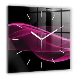 kwadratowy-zegar-szklany-do-salonu-z-grafika-rozowa-abstrakcja-xxl-60x60-cm