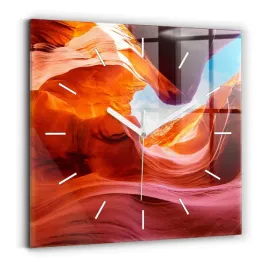 minimalistyczny-zegar-szklany-scienny-ze-stylowym-nadrukiem-kanion-30x30-cm