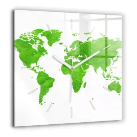 kwadratowy-zegar-szklany-designerski-ze-wzorem-mapa-zielona-trawa-60x60-cm