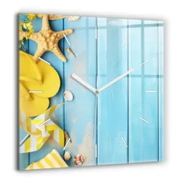 designerski-foto-zegar-szklany-do-wnetrz-akcesoria-plazowe-i-deski-60x60-cm