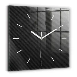minimalistyczny-zegar-szklany-scienny-z-grafika-ciemna-abstrakcja-30x30-cm