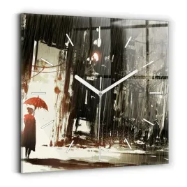 dekoracyjny-foto-zegar-szklany-na-sciane-kobieta-w-deszczowej-nocy-30x30-cm