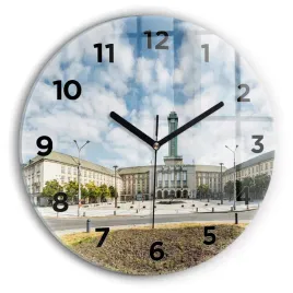 elegancki-zegar-szklany-na-sciane-z-grafika-panorama-miasta-ostrawa-fi30-cm