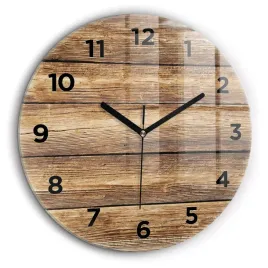 elegancki-okragly-zegar-szklany-na-sciane-z-grafika-drewniane-deski-fi60-cm