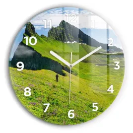 zegar-szklany-nowoczesny-z-nadrukiem-rezerwat-hornstrandir-islandia-fi30-cm