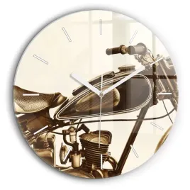 wiszacy-zegar-szklany-ze-stylowym-nadrukiem-sepia-motocykla-vintage-fi60-cm
