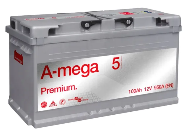 AKUMULATOR AMEGA M5 12V 100AH 910A P+ , RADOM