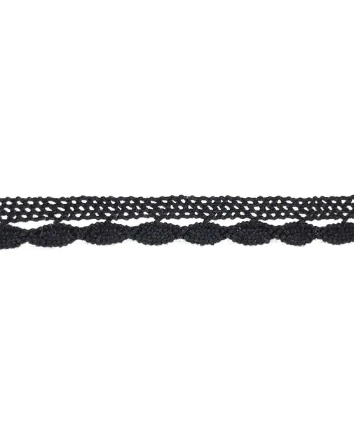 Koronka bawełniana K015 / 10mm / 2mb CZARNA