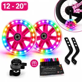 kolka-boczne-led-do-roweru-12-20-cali-swiecace-rgb-dzwonek-gratis