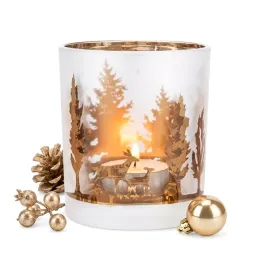 swiecznik-szklany-na-tealight-8-cm-las-swiateczny-zlote-wnetrze-na-swieczke