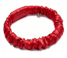 jedwabna-gumka-do-wlosow-scrunchie-mulberry-6a-czerwona-xs-cienka-premium