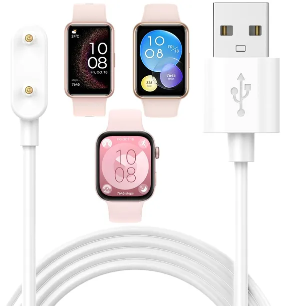 ŁADOWARKA KABEL USB DO HUAWEI BAND 6/7/8/9/10 WATCH FIT 1/2/3 100CM