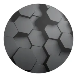 mata-kolo-ochronna-pod-krzeslo-fotel-obrotowy-geometryczne-heksagony-fi-100